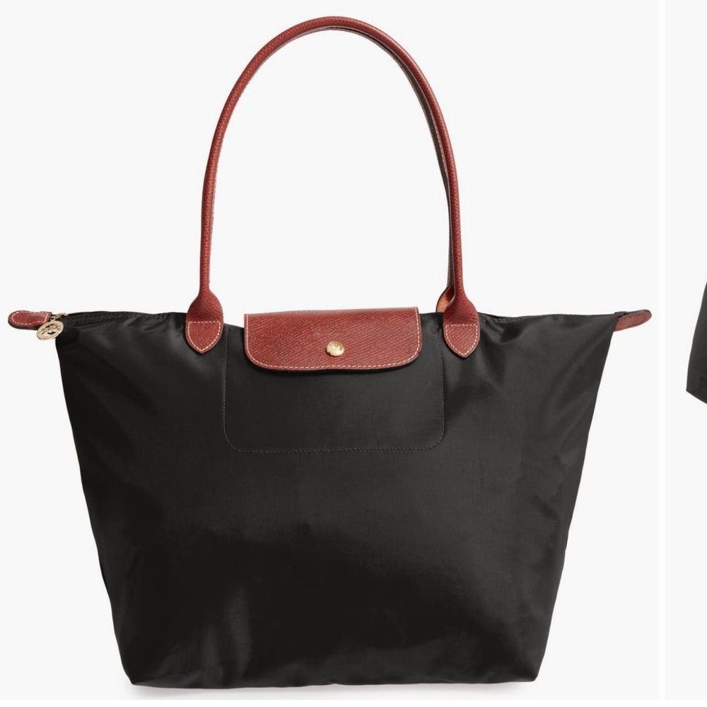 Longchamp Le Pliage Original Large Shoulder Nylon Bag Tote IN BLACK